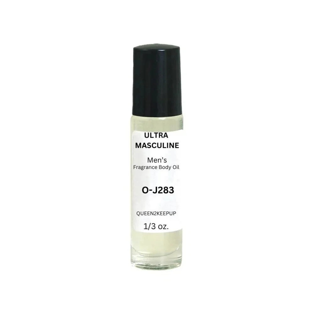 Ultra Masculine (Men) Body Oil 10 ml All Natural Scent 1/3 oz Roll-On
